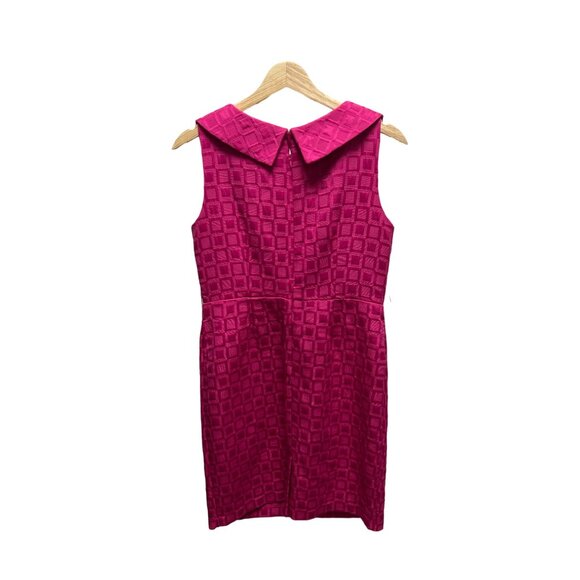 Pink Sleeveless Textured Dress With Button Detail By Dressbarn - Picture 7 of 7
